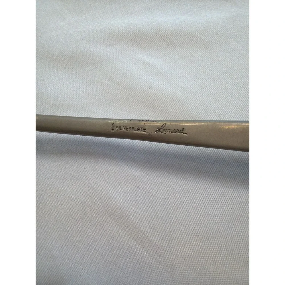 Vintage Leonard Silverplate Long Handle‎ Candle Snuffer Made in Italy